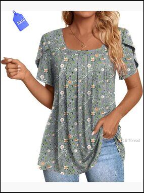 Rayon Spandex Tunic Top Loose Fit Casual Office Wear Sizes M-3XL
